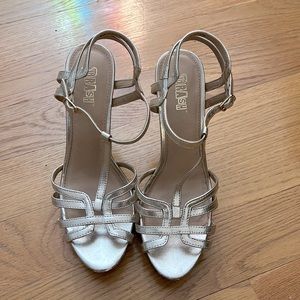 Brash- Strappy Gold High Heels - Women’s size 10